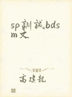 sp训诫bdsm文
