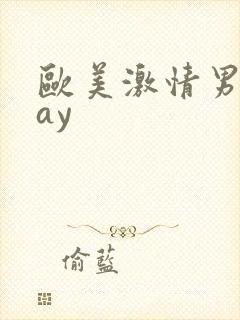 欧美激情男同gay