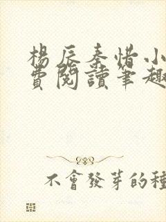 杨辰秦惜小说免费阅读笔趣阁