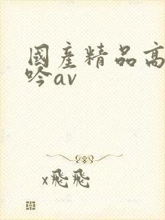 国产精品高潮呻吟av封面