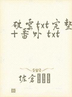 破云txt完整+番外 txt
