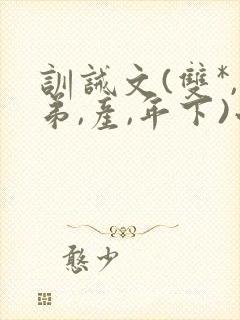 训诫文(双*,弟,产,年下)小说