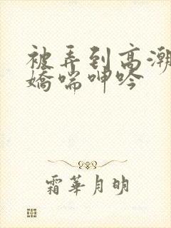 被弄到高潮喷水娇喘呻吟