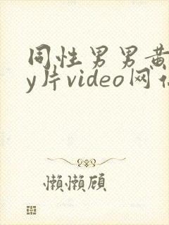同性男男黄gay片video网站封面