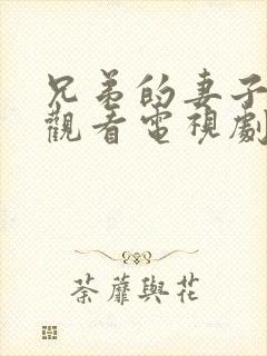 兄弟的妻子在线观看电视剧免费高清完整封面