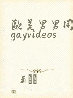 欧美男男同性恋gayvideos