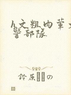 h文粗肉荤文军警部队