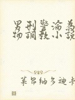 男刑警沦为性玩物调教小说