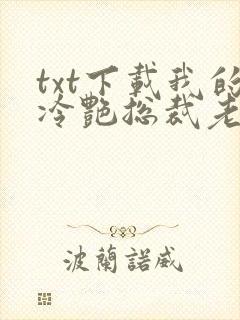 txt下载我的冷艳总裁老婆