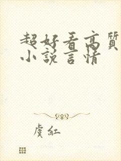 超好看高质量的小说言情封面