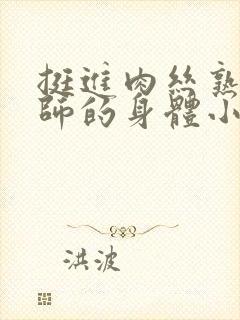 挺进肉丝熟妇老师的身体小说封面