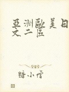 亚洲欧美日韩中文二区封面