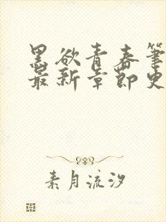 黑欲青春笔趣阁最新章节更新小说