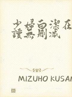 少妇白洁在线阅读无删减