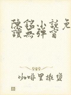 陈铭小说免费阅读无弹窗