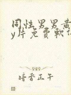 同性男男黄gay片免费软件