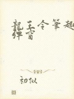 龙王令笔趣阁无弹窗