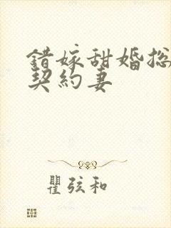 错嫁甜婚总裁的契约妻