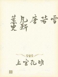 叶凡唐若雪免费更新