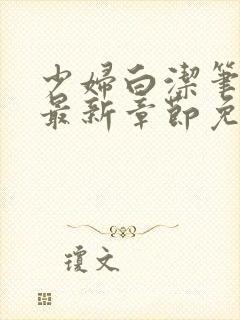 少妇白洁笔趣阁最新章节免费封面