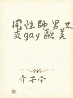 同性帅男又粗又爽gay 欧美
