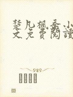 楚凡枫乔小说全文免费阅读最新章节