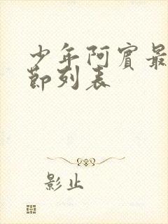 少年阿宾最新章节列表