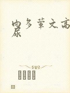 肉多荤文高h灌尿