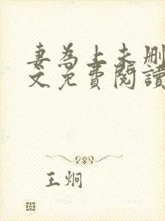 妻为上未删减全文免费阅读封面