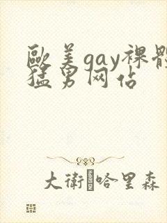 欧美gay裸体猛男网站封面