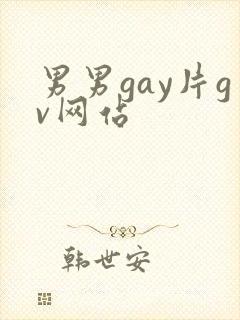 男男gay片gv网站