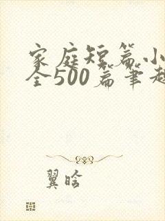 家庭短篇小说大全500篇笔趣阁