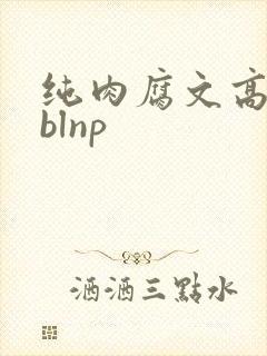 纯肉腐文高h blnp