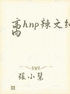 高hnp辣文纯肉