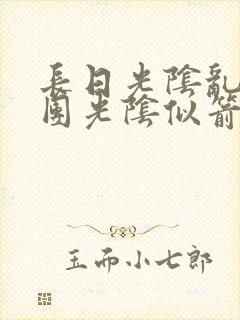 长日光阴乱作一团光阴似箭无弹窗封面