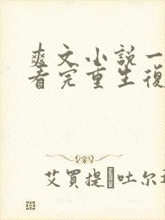 爽文小说一口气看完重生复仇封面