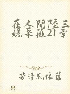 在人间陆三平儿媳采薇21章封面