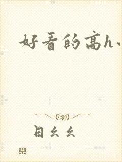 好看的高h小说封面