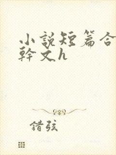 小说短篇合集高干文h