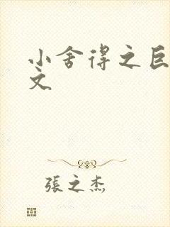 小舍得之巨肉h文