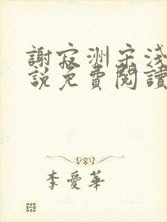 谢寂洲宋浅予小说免费阅读最新章节