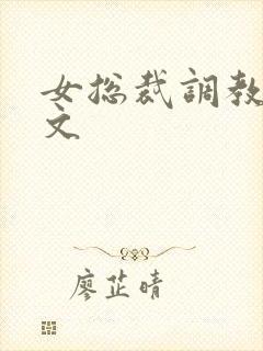 女总裁调教sm文封面