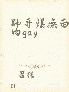 帅哥爆操白沫肌肉gay