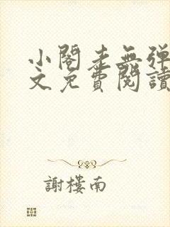 小阁老无弹窗全文免费阅读笔趣阁