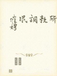 催眠调教所李晓娉