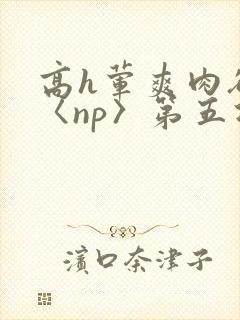 高h荤爽肉欲文〈np〉第五次封面