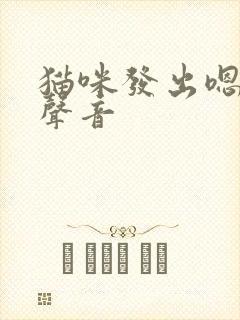 猫咪发出嗯嗯的声音