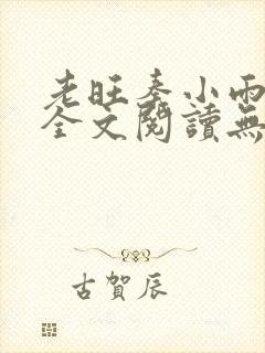 老旺秦小雨小说全文阅读无弹窗封面