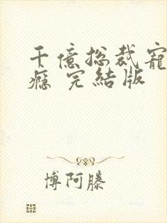 千亿总裁宠妻上瘾 完结版