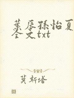 叶辰孙怡夏若雪全文txt